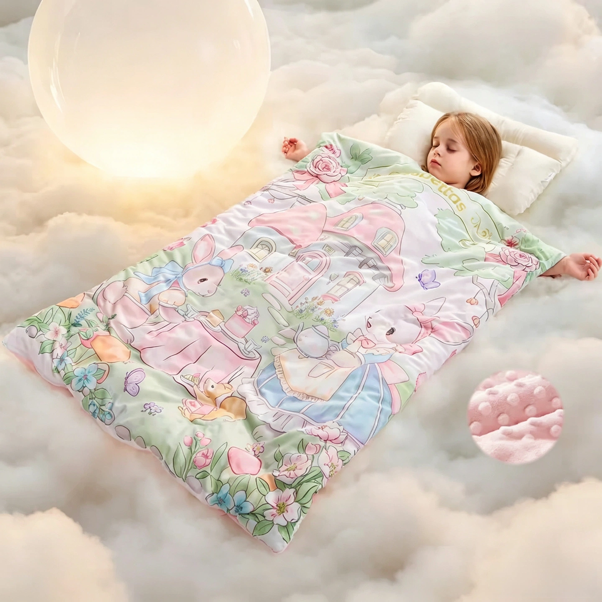 Usbetas Toddler Wearable Blanket, Thick Warm Kids Sleep Sack for Fall & Winter, Baby Anti-Kick Sleep Quilt, Size 100×120cm